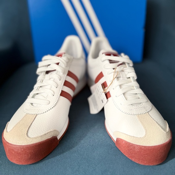 adidas Other - Adidas Men's White and Maroon Sneakers